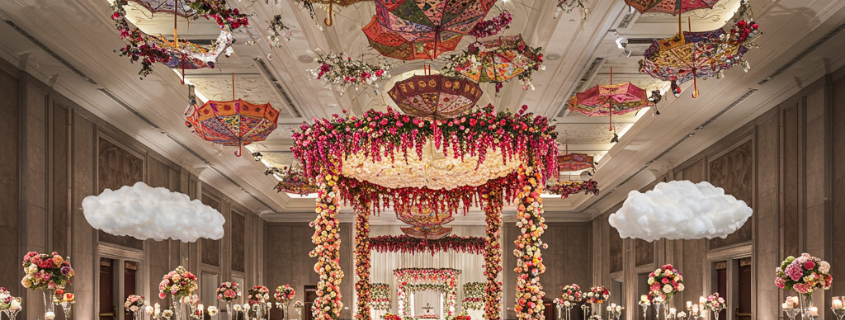 Suspended Floral Installations