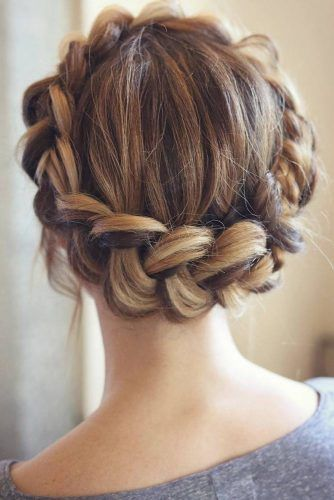 Dutch crown braid – chic party hair style for girls