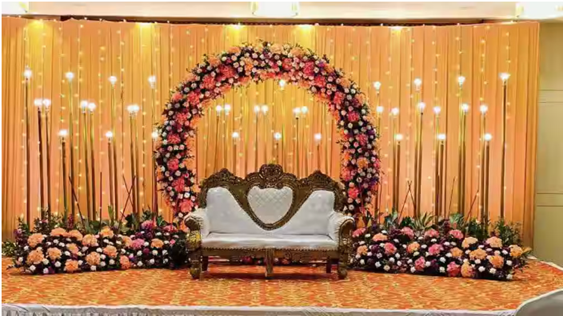 Simple Mandap Decoration with Local Materials