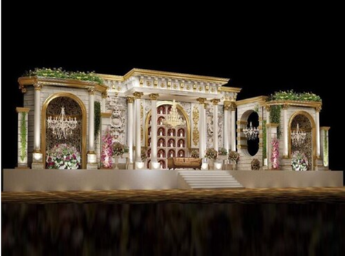 Wedding Stage Decoration: Depth Over Bulk