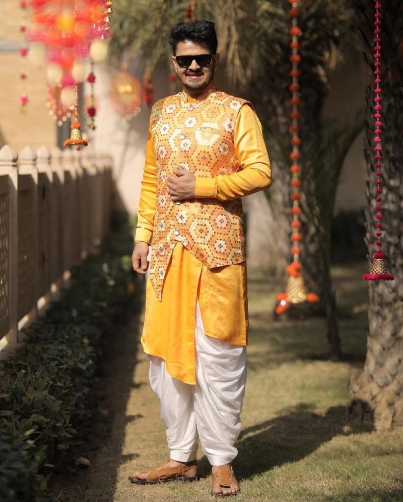Indo-Western Haldi Outfit for Groom
