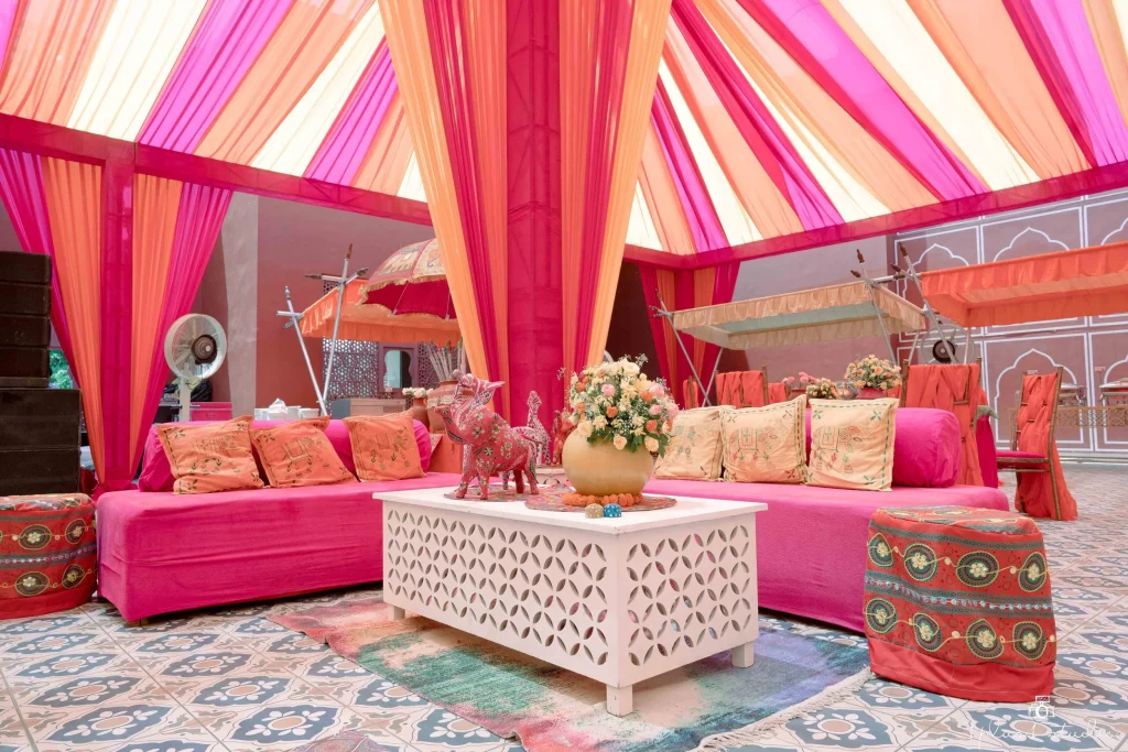 4. Royal Rajwadi Wedding Tent Design