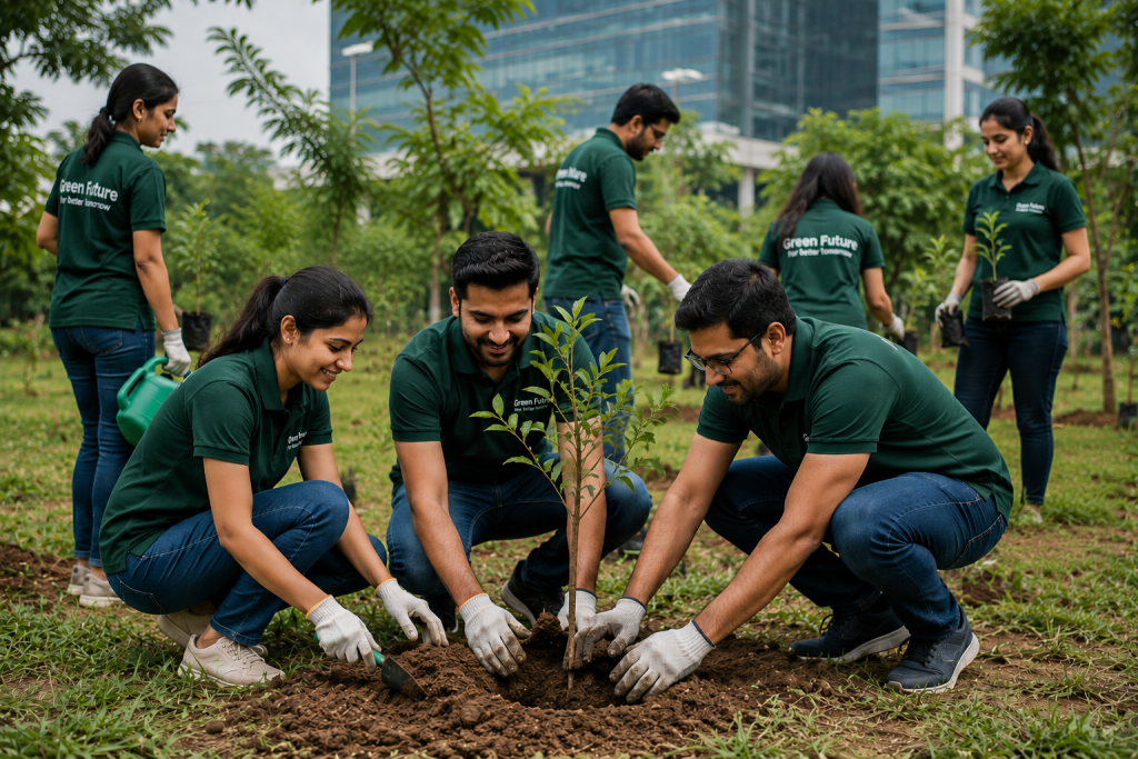 CSR team building activity for corporate employees