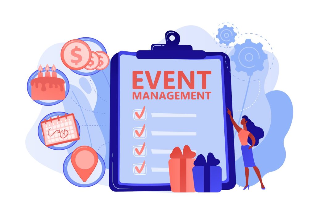 Event planning checklist ideation phase with notes and calendar