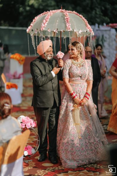 Walk In with Colourful Parasols