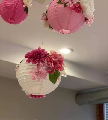 Origami and paper lanterns for unique Indian wedding decoration ideas