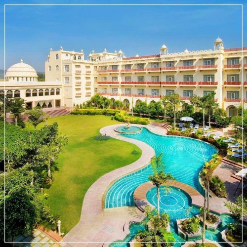 Le Méridien Jaipur wedding venue with sprawling lawns and resort-style luxury